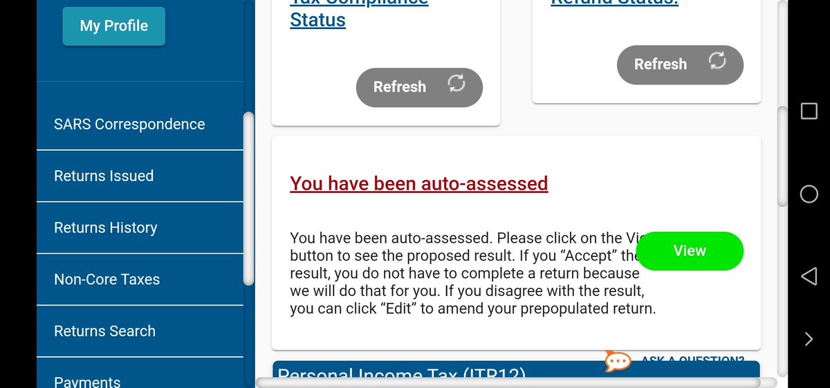 TebzaM14's tweet image. @sarstax I see I have been auto-assessed... How reliable is this thing? Will the outcome differ IF I go to the branch or its still gonna be (approx) the same? #SARSefiling #autoassessment