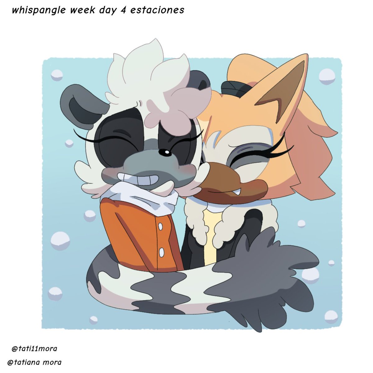 Tati11M's tweet image. Whispangle week day 4 estaciones
#WhispangleWeek #WhispangleWeek2021 #Whispangle #tanglethelemur #WhisperTheWolf