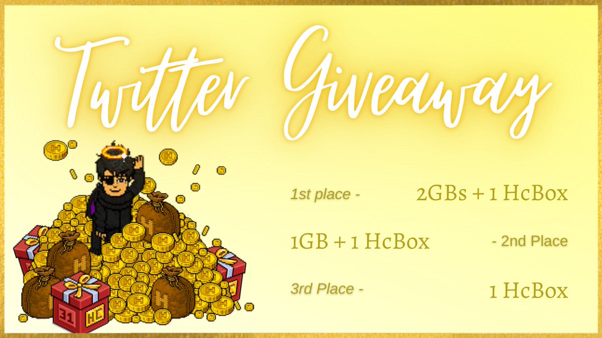 HabboFiS's tweet photo. ❕GIVEAWAY ALERT❕

Stop scrolling! from this moment, till July 15th - 00:00 BST, you'll get the chance of joining this giveaway of not only 1, but a total of 3GBs and 3 HCboxes🤩

Like &amp; retweet this post + follow, to enter this giveaway of amazing prizes💛✨

#Habbo #habbo2020 https://t.co/DJgXaYi8Qw