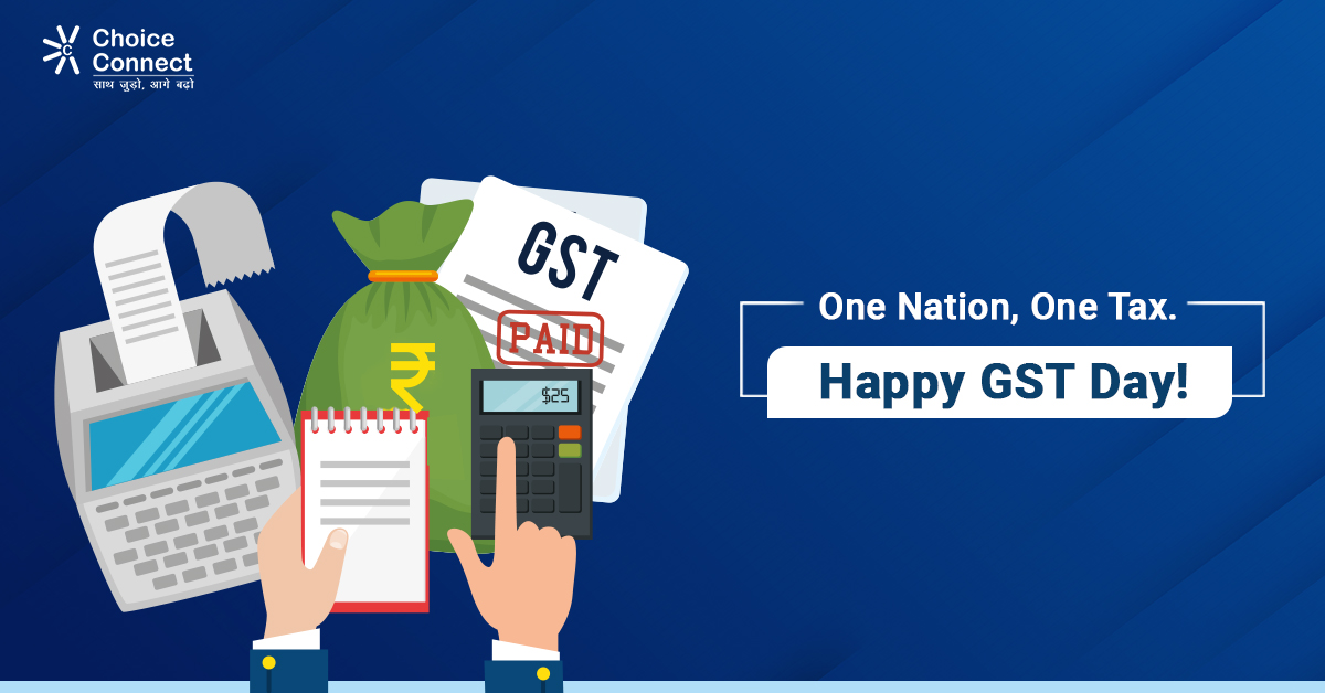 choiceconnect1's tweet photo. Goods and service tax is not only the victory of integrity, but it is also a celebration of honesty. Choice Connect wishes you all a #HappyGSTDay! @ChoiceBroking
#GST #GSTDay2021 #GoodsandServiceTax #ChoiceConnect #ChoiceBusinessAssociate #MakeTheRightChoice #FinTech https://t.co/ozWpgmXym4