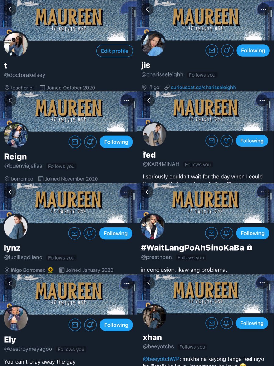 mrsdfortalejo's tweet photo. Pez rebil dahil hindi ka naman shy type WAHAHAJSHSHAHA happiest 21st, maui!! 🥳 sure kami na magbubunga yang kasipagan mo sa bohai 🤗 wag ka maiyak kami lang to HAHAHAHA enjoy ka todaaay, we love you!!! 💙 @hoeforborromeo @imskeptical_ https://t.co/TjeqJd6rxd