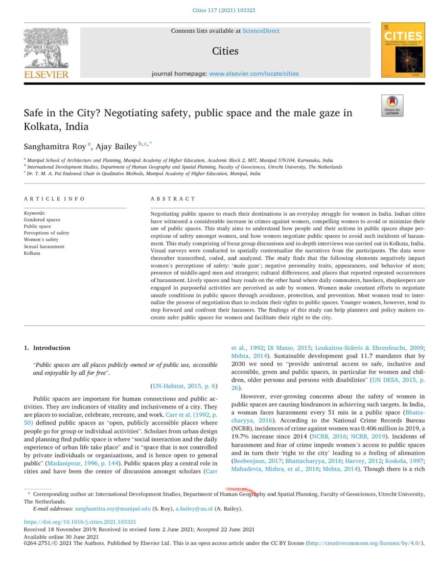 ajbailey24's tweet photo. "Accessing public spaces is a constant negotiation of (un)safe spaces and (un)safe men"! #inclusivecites #qualitativemethods #openaccess #joyofmentoring
@MAHE_Manipal @equimob @DoRMAHE_Manipal @psph_mahe https://t.co/4ia3UkRuvC