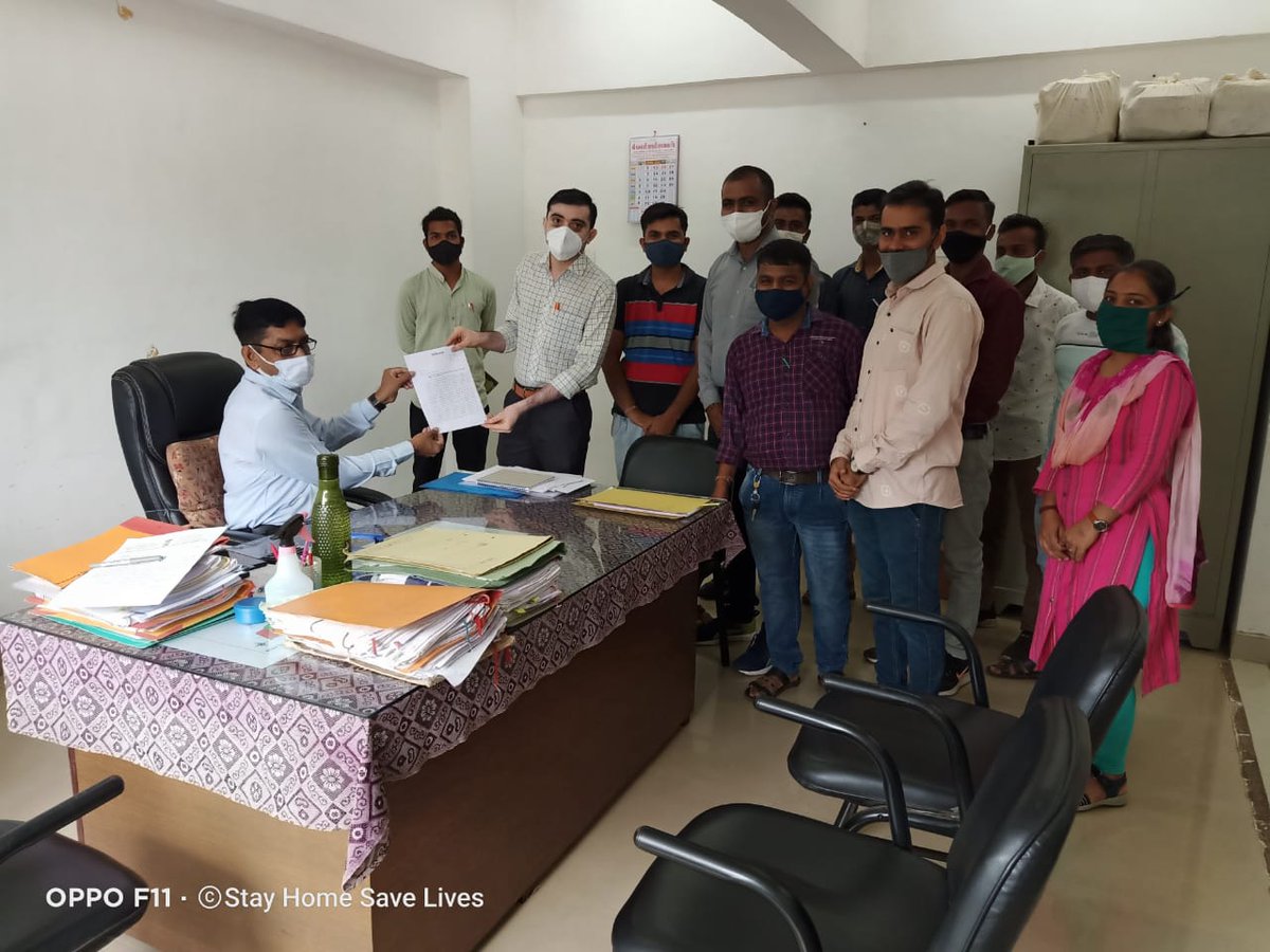 2016 બેચના મહેસુલી તલાટીઓ ની તાલીમ નું સત્વરે આયોજન થાય તથા શરતી કાયમી નિમણૂંક થાય તે માટે તાપી જિલ્લા ના તમામ તાલુકા મથકે આવેદનપત્ર આપવામાં આવ્યું. <a href="/GujaratTalati/">(ART) Association of Revenue Talati Gujarat State</a> <a href="/CMOGuj/">CMO Gujarat</a> <a href="/CollectorTapi/">Collector & DM-Tapi</a>