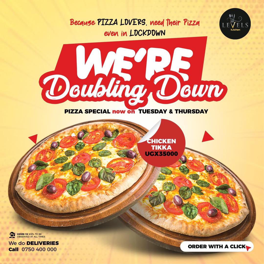#WearAMask  well and #StayHome  #WeDeliver at your doorstep #LevelsPizza call 0750400000
