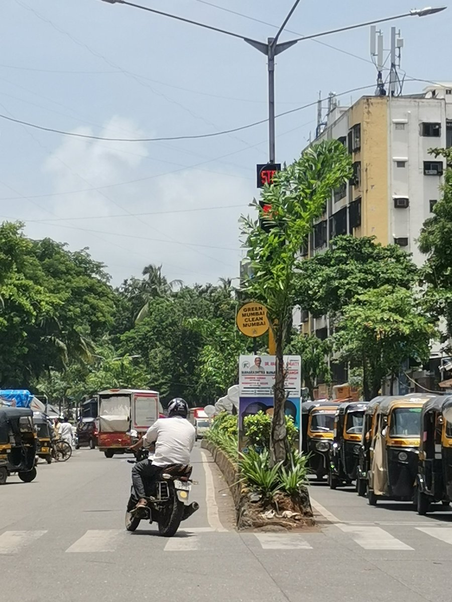 avadhoots's tweet photo. @mybmc @MumbaiPolice
This tree is blocking the view of the signal. 2ndly a traffic officer is at place to fine the violators.

Problem is when the signal is green, commuter's view is blocked and cannot understand which direction is open.

Location - Dahisar petrol pump junction https://t.co/wyumrR8j0w