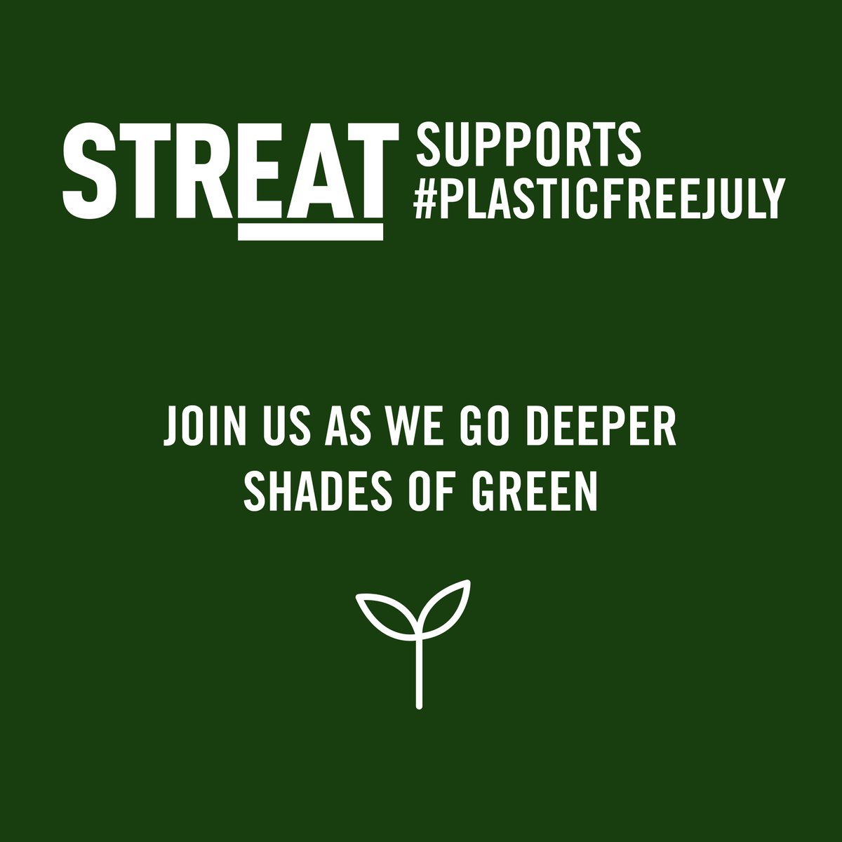 STREAT is dedicated to helping people and the planet. We are all on this journey together, so this #plasticfreejuly, our green team will be bringing you our best tips to help you live a little greener.
#PFJ #socentau #noexcuseforsingleuse #towardszerowaste