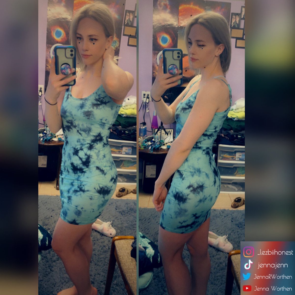 JennaRWorthen's tweet photo. New dress who dis 💙 https://t.co/H7z8kW01RU