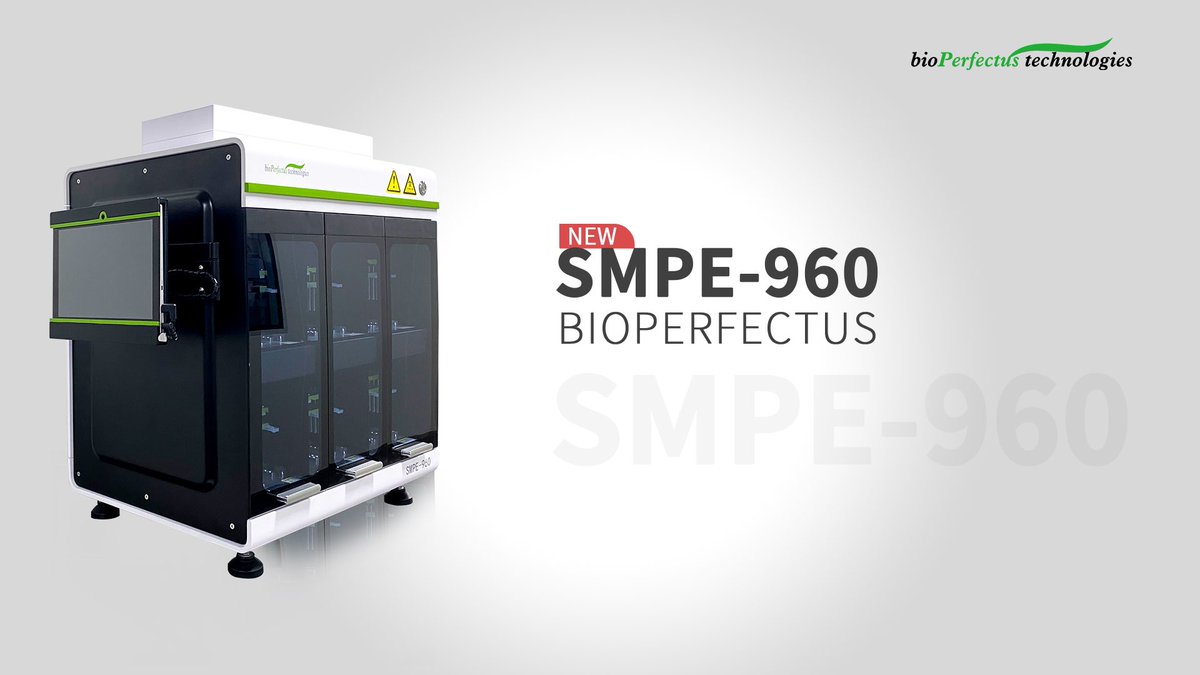 PerfectusBio's tweet photo. With 3 independent extraction modules, Bioperfectus SMPE-960 is a real easy-to-use, fast, flexbile and efficient nucleic acid extraction system.
Watch the video on @YouTube https://t.co/zAxL0N4N7Y…
#bioperfectus #MedicalDevices #nucleicacidextraction https://t.co/qrNPfqajum