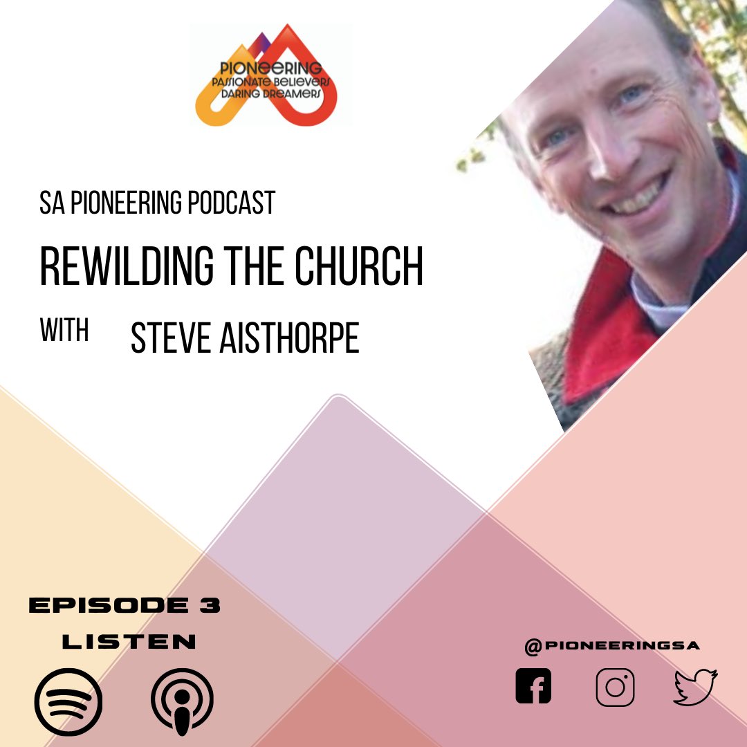 PioneeringSa's tweet photo. Had chance to listen to Episode 3 of the SA Pioneering Podcast? We are loving the discussions that have been happening over on Facebook!
Steve’s talkon ‘Rewilding the Church’ is available on Spotify, Apple podcast and pretty much everywhere else you can listen to podcasts! #fxuk https://t.co/wCECeGeH2E