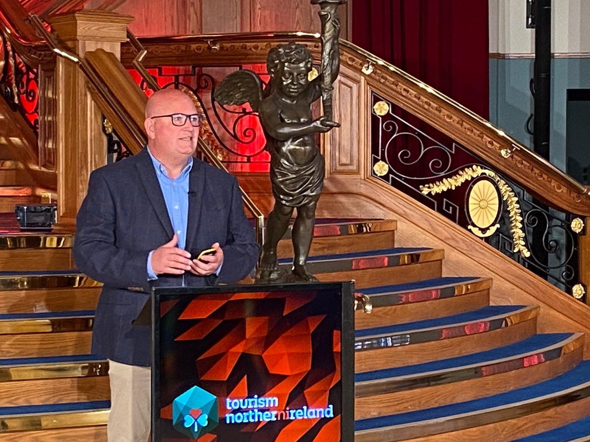 Our next speaker is Dave Vincent, CDO of <a href="/NITouristBoard/">Tourism NI</a>. 

Dave tells the conference about how Belfast has been on an upward trend in terms of tourism with some of the biggest events and exciting brands choosing Belfast as an anchor bringing thousands to our shores.
