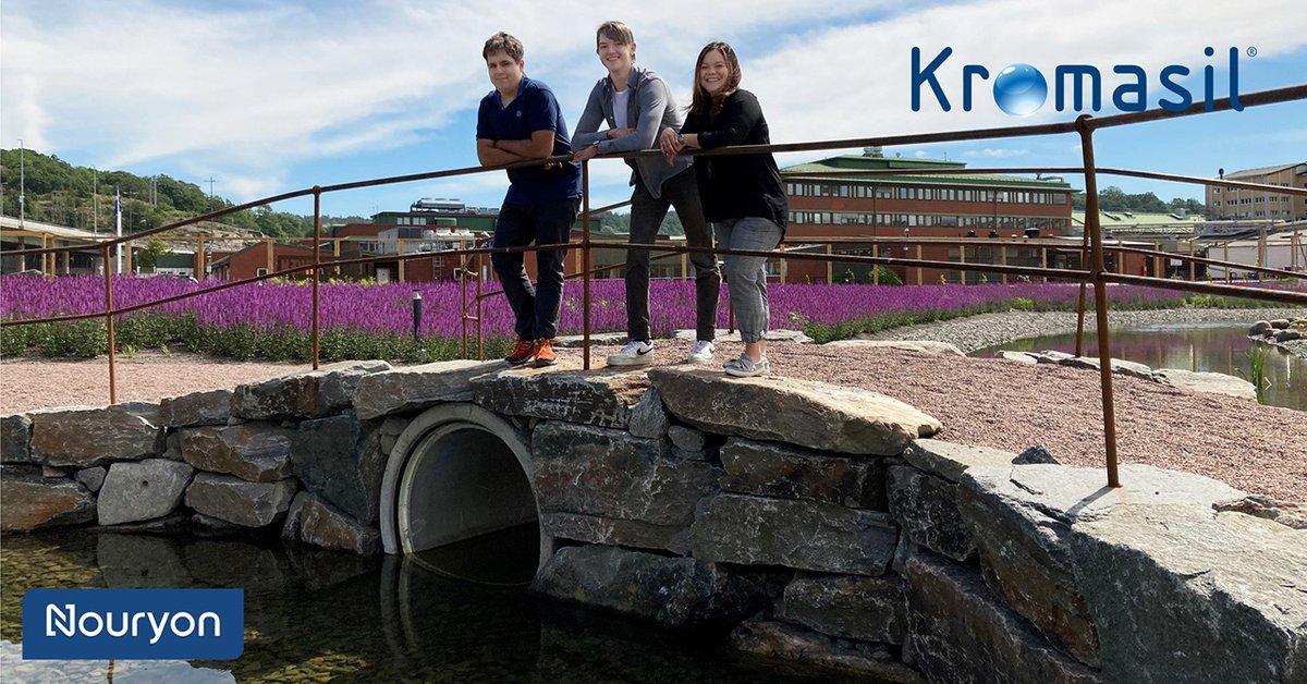 kromasil's tweet photo. Summer time means vacation period, so we are happy to welcome Cassandra, Alexander and Adam, who will strengthen our sales support team during this time.  One of the nice things about our Bohus site is the possibility to enjoy a walk in our onsite park.
#kromasil #nouryon https://t.co/LfvnyrP2j5