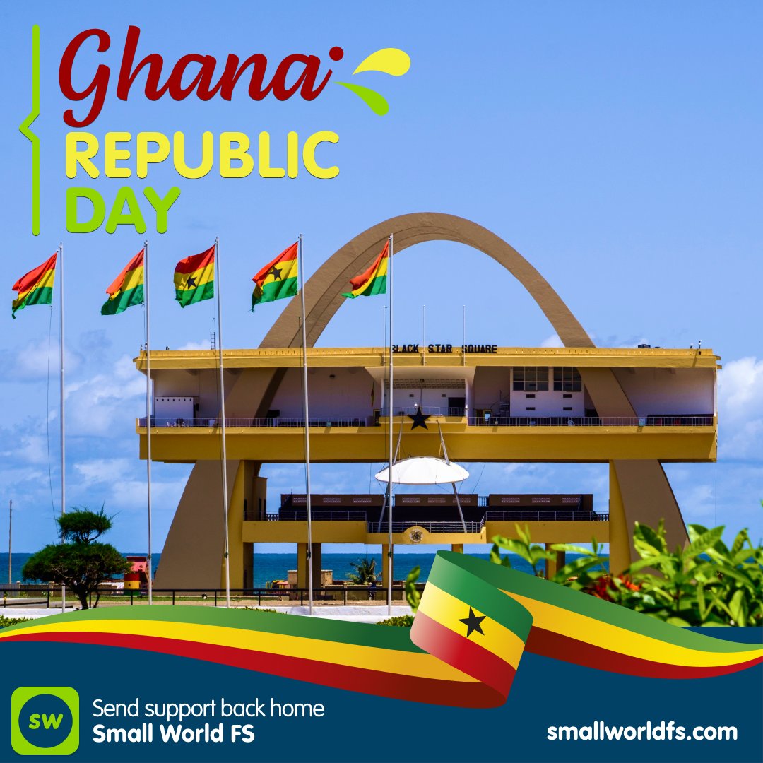 To all our friends from Ghana... Happy Republic Day!  🎉 🇬🇭 #ghana #republicday #celebration