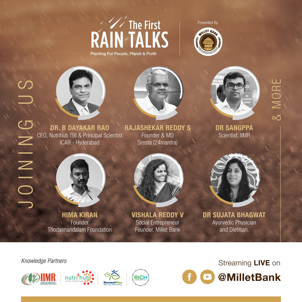 envizonstudio's tweet photo. Hello Folks! We are proud to present to you the campaign designed by us for the event - "The First Rain Talks".
Watch event video: https://t.co/hpLeo0xW6v
Reach us: https://t.co/tzY5ZSK2tS
#Envizon #Branding #advertising #DigitalMarketing #Envizonstudio #Farmers #MilletBank https://t.co/nsXwf2lqe2