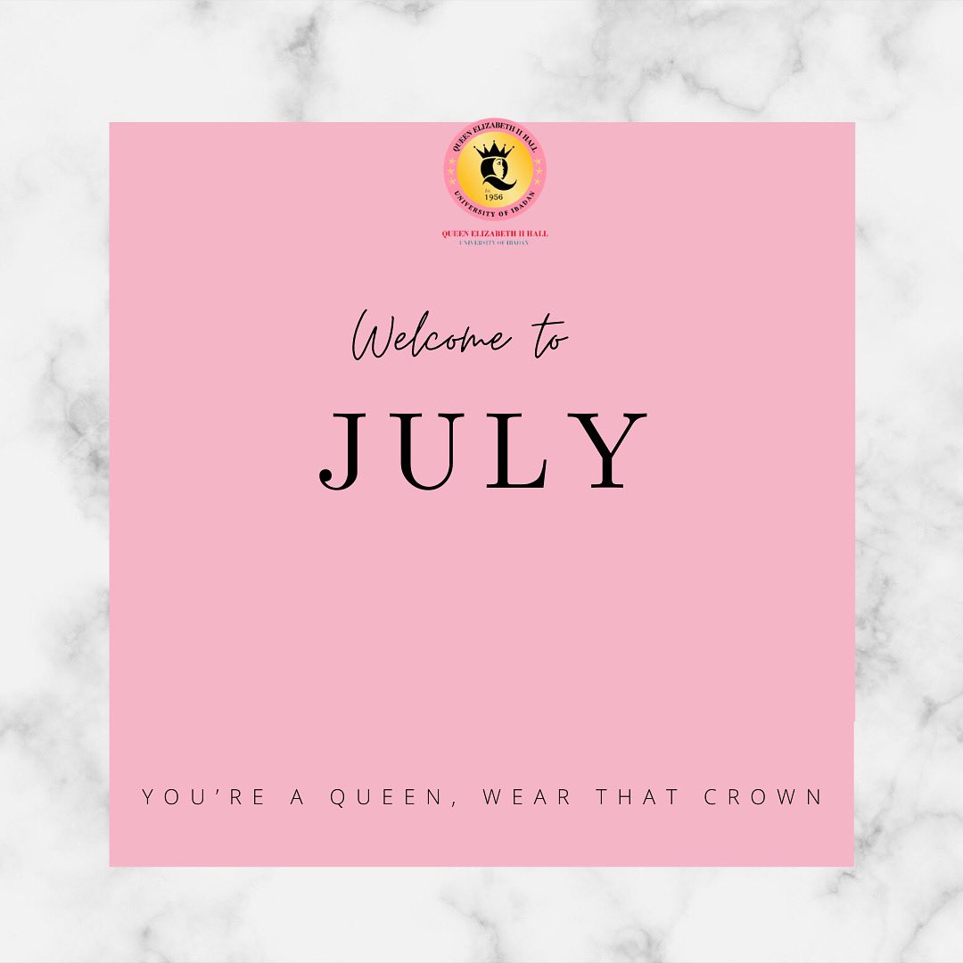 It’s July!!!!!! 

Here’s a reminder that you’re beautiful, strong and capable of smashing your goals. Exams have begun and we know you are going to excel. You’re a Queen, wear that crown!!!
