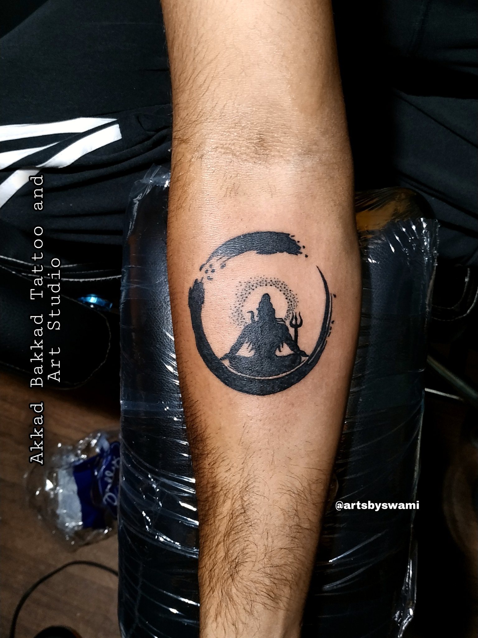 lordshiva #mahadev #bholenath #tattoo #blackandgreytattoo , It's a custom  design by Eric from Iron Buzz studio. #inked at #nanditattoostudio  #hyderabad... | By Nandi Tattoo and Art studioFacebook