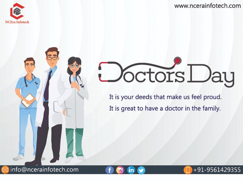 InfotechNcera's tweet photo. “A doctor is bestowed with the eye to see and treat weakness in mankind. He is the one who can give us hope when we are in doom. Sending warm wishes to you on Doctor’s Day 2021.”#ncerainfotech #NCERA #DoctorsDay2021 https://t.co/0yRXiIGG8S