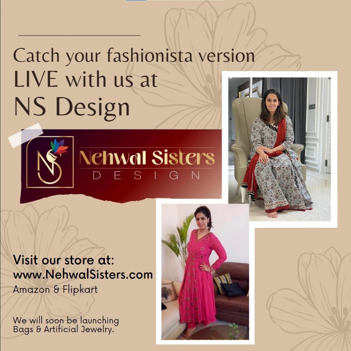 Thank you <a href="/NehwalSisters/">NS Design</a> Design for this lovely outfit😊 I congratulate <a href="/NSaina/">Saina Nehwal</a> and her sister <a href="/AbuChandranshu/">Abu chandranshu</a> ,on their new brand launch NS Design.

Make Sure to check out and shop from their amazing collection at nehwalsisters.com