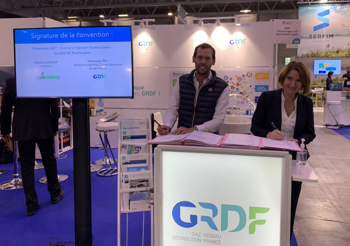 haririrami's tweet photo. 📢#biomethane signature #AMIF #GRDFIDF 🍀🥦contrat d’injection de VGBioÉnergie ▶️https://t.co/iesHFdCpAq groupement d’agriculteurs qui produira son gaz renouvelable l’équivalent de 2000 foyers 🏠à horizon 2022 👍👏 sur la commune de Faremoutiers en @Departement77 @GRDF https://t.co/cM0cKAwi5t