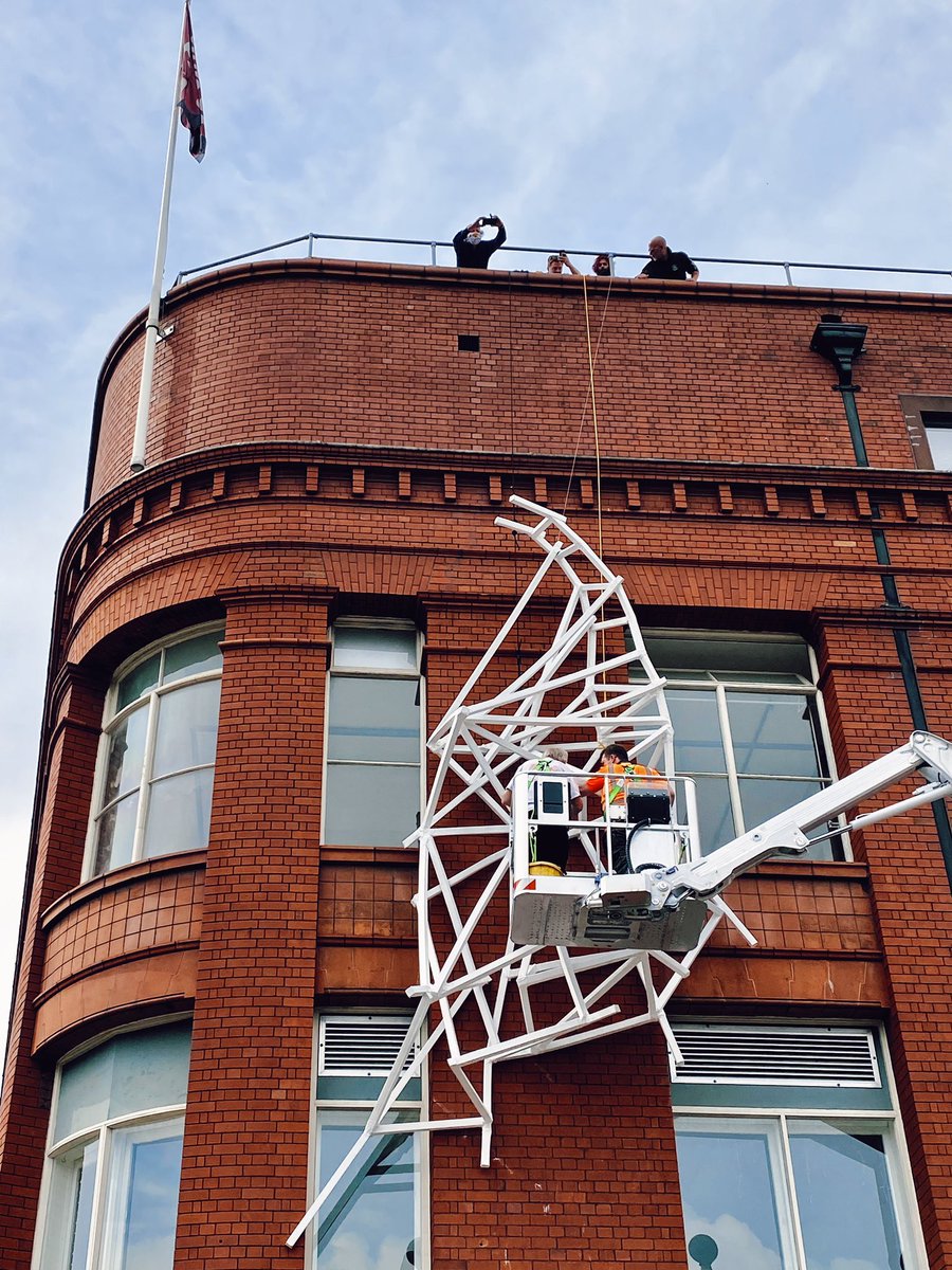 Tobacco_Factory's tweet photo. Here’s a few more behind-the-scenes shots of #RightToClimb being lifted into place.
#RightToClimb by @walidsiti, curated by @vcky_rchrdsn, with support from @artathidden and in collaboration with @upfest, will be in situ until the end of August.
https://t.co/xR561JrOlG… https://t.co/KsVjCkDaX0