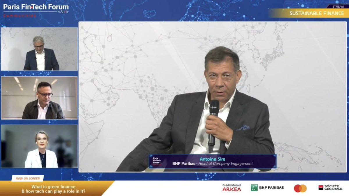“For us, sustainable finance is serving the 17 UN SDGs while doing our job. We are at a tipping point where a whole ecosystem, including banks, fintechs, investors, asset managers, corporates and regulators, is strongly moving on these issues.” 
#PFF21 <a href="/antoinesire/">antoinesire</a>