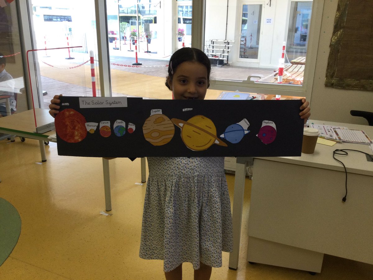 We’ve continued to learn about @expo2020dubai with our focus for today’s lesson being on Space. We ordered the planets that make up the Solar System and this will form part of our Home Learning. 🪐