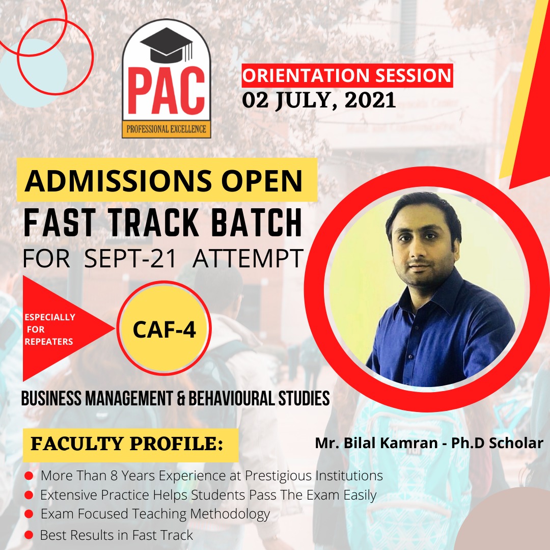 PACIslamabad's tweet photo. PAC Islamabad is offering the #FastTrack Batch for #SeptemberAttempt2021 for #ICAPExams. 
-CAF-1 
-CAF-2 
-CAF-4* *Specially for Repeating Students
𝗕𝗮𝘁𝗰𝗵 𝗦𝘁𝗮𝗿𝘁𝗶𝗻𝗴 𝗳𝗿𝗼𝗺: 𝗝𝘂𝗹 𝟮, 𝟮𝟬𝟮𝟭
Fill the below form for enrollment:
https://t.co/Q6rj6Sfzdb https://t.co/kdEMNUttW6