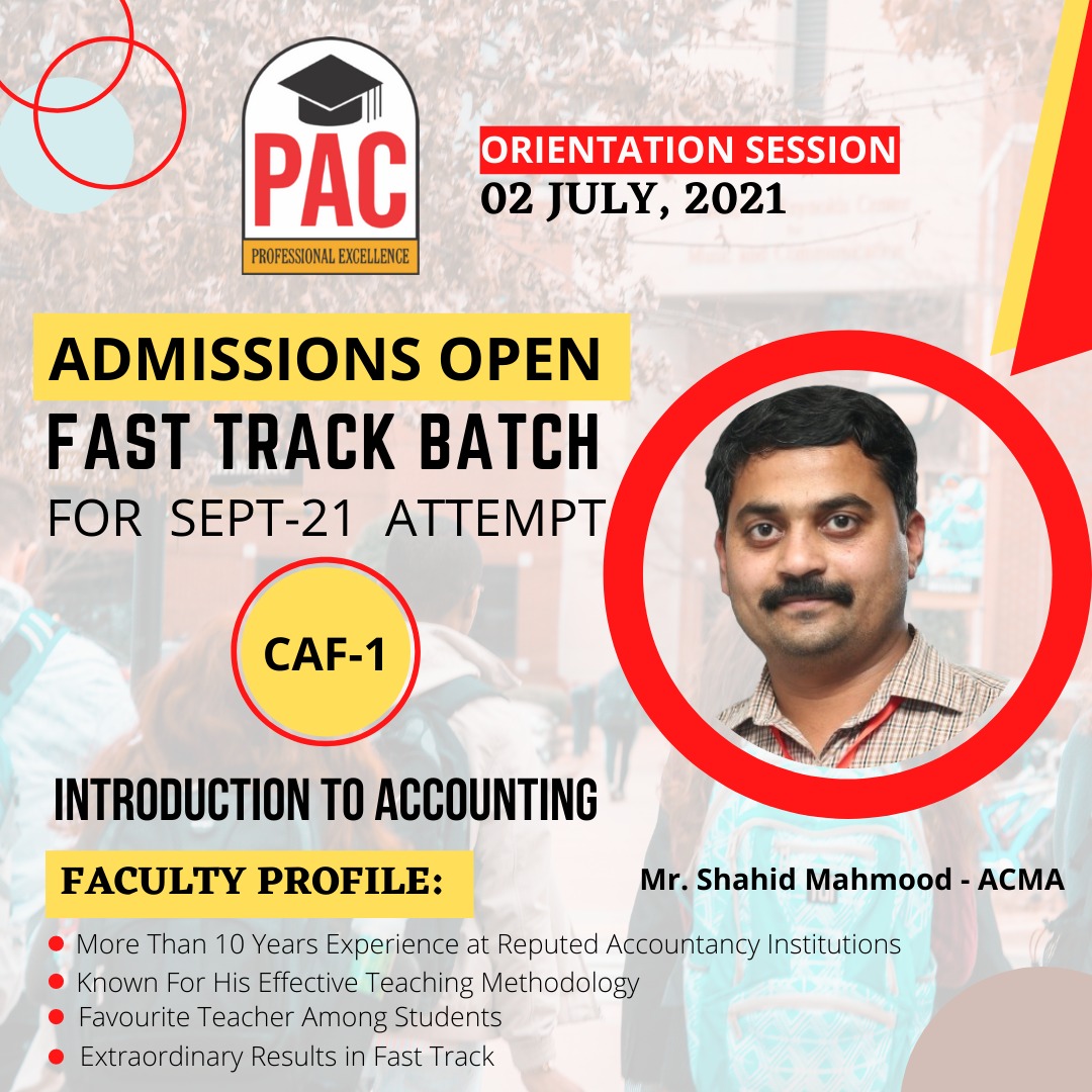 PACIslamabad's tweet photo. PAC Islamabad is offering the #FastTrack Batch for #SeptemberAttempt2021 for #ICAPExams. 
-CAF-1 
-CAF-2 
-CAF-4* *Specially for Repeating Students
𝗕𝗮𝘁𝗰𝗵 𝗦𝘁𝗮𝗿𝘁𝗶𝗻𝗴 𝗳𝗿𝗼𝗺: 𝗝𝘂𝗹 𝟮, 𝟮𝟬𝟮𝟭
Fill the below form for enrollment:
https://t.co/Q6rj6Sfzdb https://t.co/kdEMNUttW6