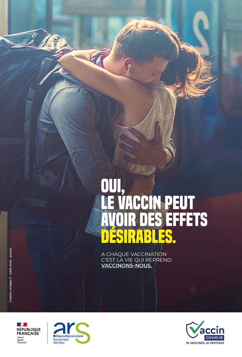 💉#VaccinationCovid | "Oui, le vaccin peut avoir des effets désirables".

Nous lançons une campagne de sensibilisation pour inciter et convaincre la population à recourir à la #vaccination 

Pour relayer la campagne ▶️paca.ars.sante.fr/oui-le-vaccin-…