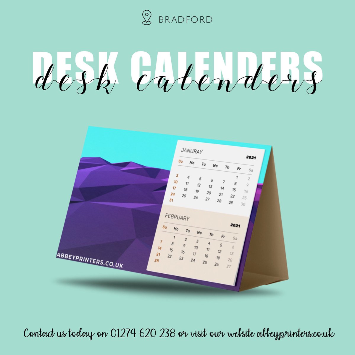 PrintersAbbey's tweet photo. 🗓✨📆 Desk calendars 📆 ✨🗓

Desk calendars are a great promotional item to serve as a constant visible reminder of your business or product to customers. We print a wide range of desk calendars both practical and eye-catching 👀 #calendar #desk #organisation #abbeyprinters https://t.co/TYMhvHpCjT