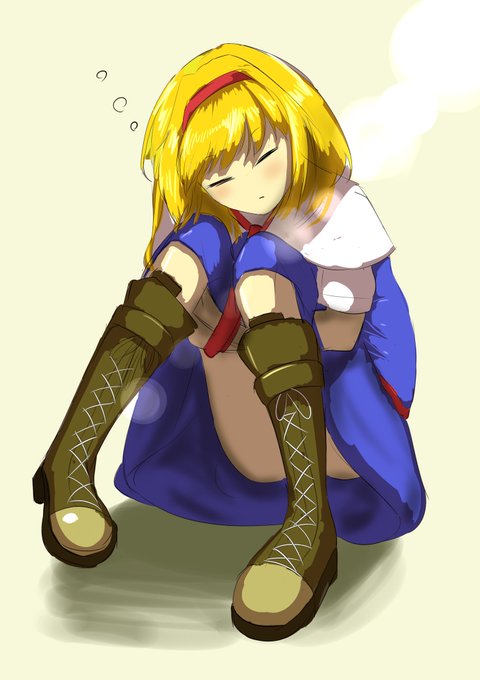 #深夜の真剣お絵描き60分一本勝負 17日目
昨日の分
新幹線で書いたからガタガタなウトウトアリス 