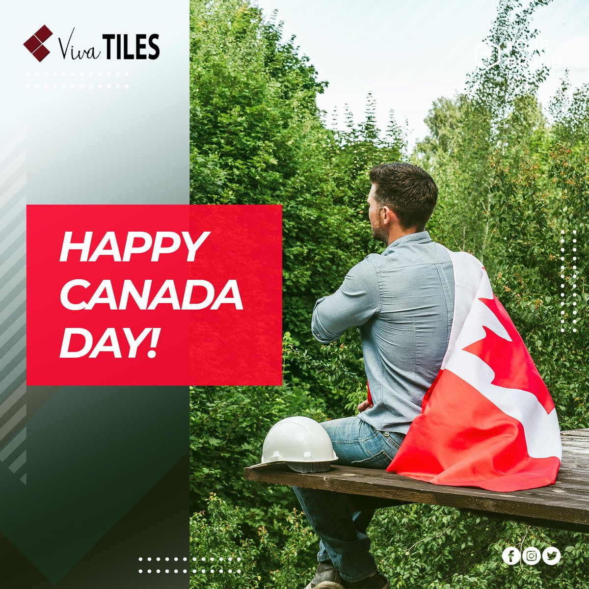 Viva_Tiles's tweet photo. From the entire team of Viva Tiles, we wish you all a Happy Canada Day! Today’s the day to fly the flag and have fun with family and friends.
#HappyCanadaDay https://t.co/jogoVA6ldh