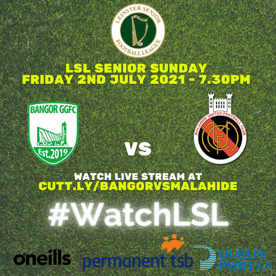 Delighted to announce that #WatchLSL is back! We kick off our season coverage on Friday night with the LSL Senior Sunday clash between @GgBangor &amp; Champions <a href="/MalahideUtdAFC/">Malahide United AFC</a> 
Watch live stream at --> cutt.ly/bangorvsmalahi…
#LSLLIVESCORE #WatchLSL