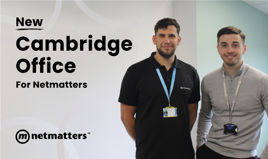 Today is the day!
We are thrilled to announce that we are opening an office in Cambridge today.
You will find us at St John's Innovation Centre and we can't wait to welcome you to our brand new space
netmatters.co.uk/netmatters-ann…

#Cambridge #CambridgeBusiness #CambridgeTech