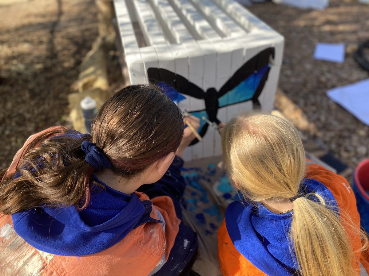 ProjReimaginate's tweet image. Today, our day revolved around fire, stories and community. We enjoyed the space and each other’s company. We found time to decorate our benches in the PM and say thanks to everyone who help us on this epic project. 

#ProjReimaginate