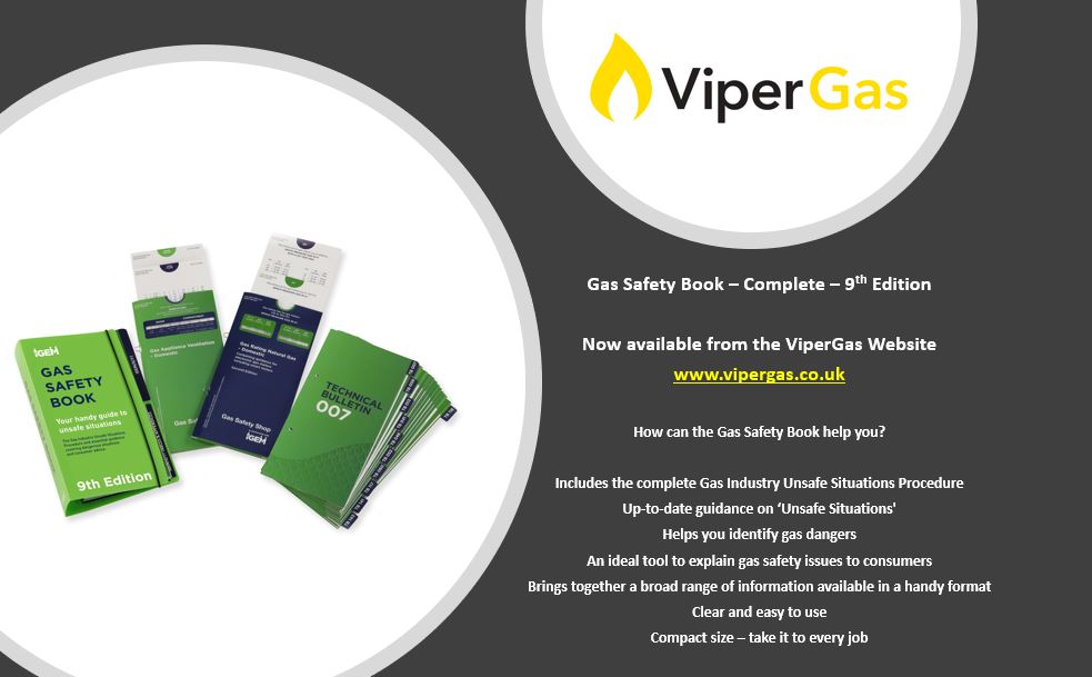 We have the <a href="/GasSafetyBook/">Gas Safety Book</a> now listed on the website 
vipergas.co.uk 

also available at some online retailers and boiler points schemes - to find out what ones email - sales@vipergas.co.uk 

#gassafe #unsafesits #IGEM #gasengineer #vipergas