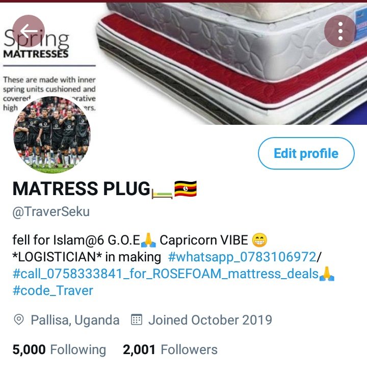 EazySafaris's tweet photo. It's July
Made it to 2k followers
May the new month be so blessed and fruitful for all you commit yourself to
May you do better everyday of this month
#God_Over_Everything🙏🏿
For all @rosefoam products don't hesitate to call or inbox https://t.co/wQhNi6Q26h
