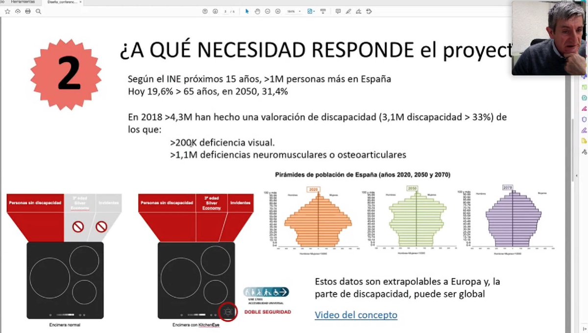 MU_gep's tweet photo. Javier Aranceta, director de Innnovación de @MondragonCompon, explica el proyecto #KitchenEye que busca, a través del diseño inclusivo, hacer más accesible el manejo de las cocinas a las personas con problemas de visión.
#DesignKonferentziak @DBZmu https://t.co/sTIeyL07AM