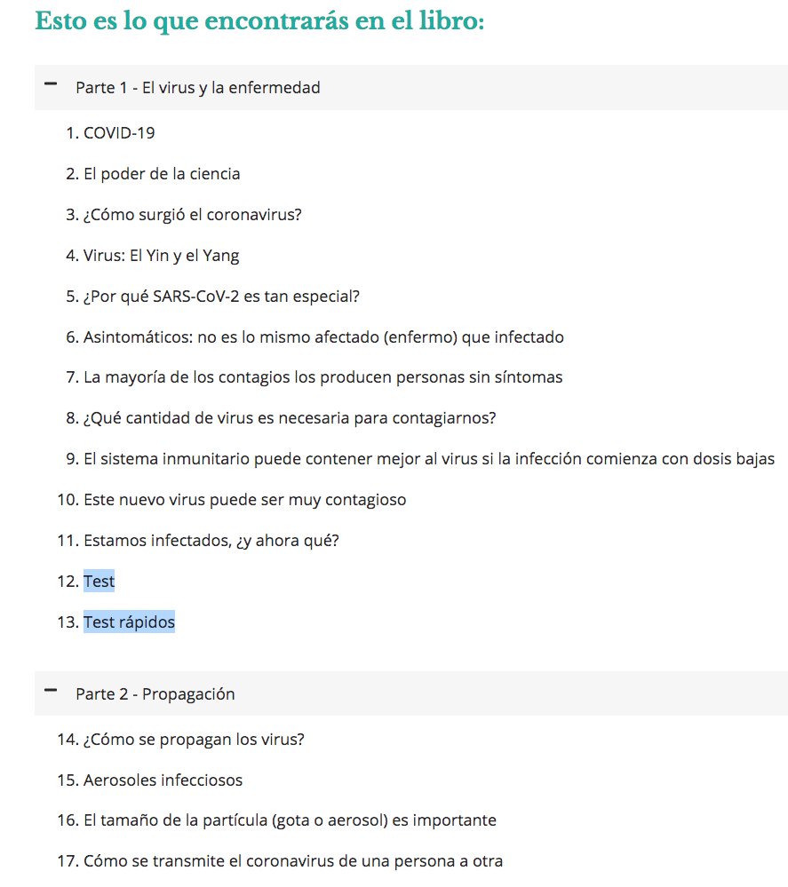 Los test rápidos de antígenos siguen siendo muy necesarios, especialmente entre los jóvenes. 
Hay muchos mitos, confusiones  y malentendidos sobre estos test. 
 x.com/mariaitapia/st…
Lo desarrollo en los capítulos 12 y 13 del libro:
vivirconciencia.com/como-protegert…