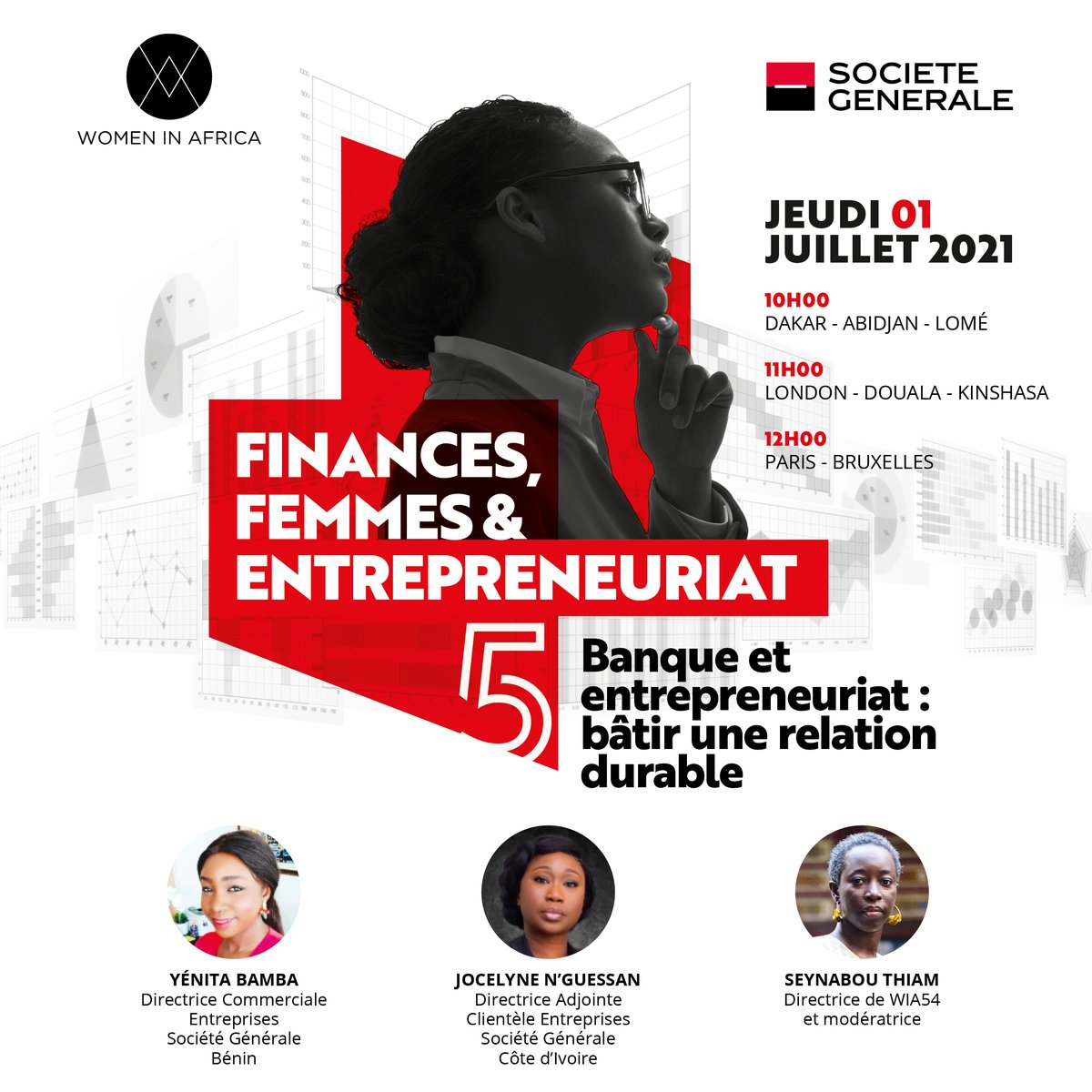 📢 Rendez-vous aujourd'hui à 12h pour le dernier webinaire de la série exclusive de WIA et <a href="/SG_Africa/">SG Africa</a> ! 🌍💡Comment bâtir une relation durable entre #banque et #entrepreneuriat ?

Inscription ici ➡️ lnkd.in/diX5Ff3

#SocieteGenerale #SocieteGeneralesoutientWIA