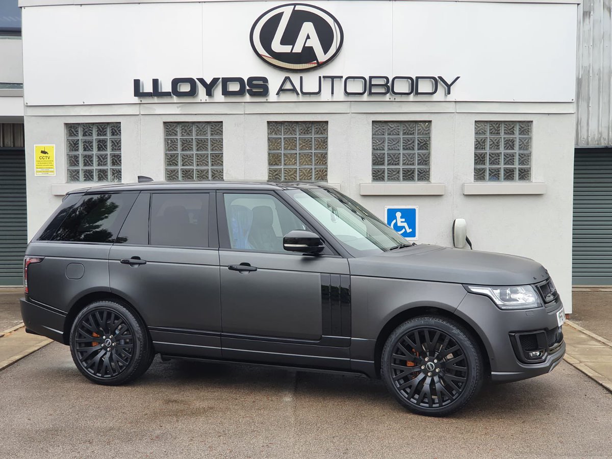 A delighted customer in Liverpool just had their specialist matt colour finish #rangerover repaired back to it’s pre accident condition. The right rear door &amp; quarter panel and mechanical components replaced using #JLR methodology. Full warranty issued as with all repairs with us