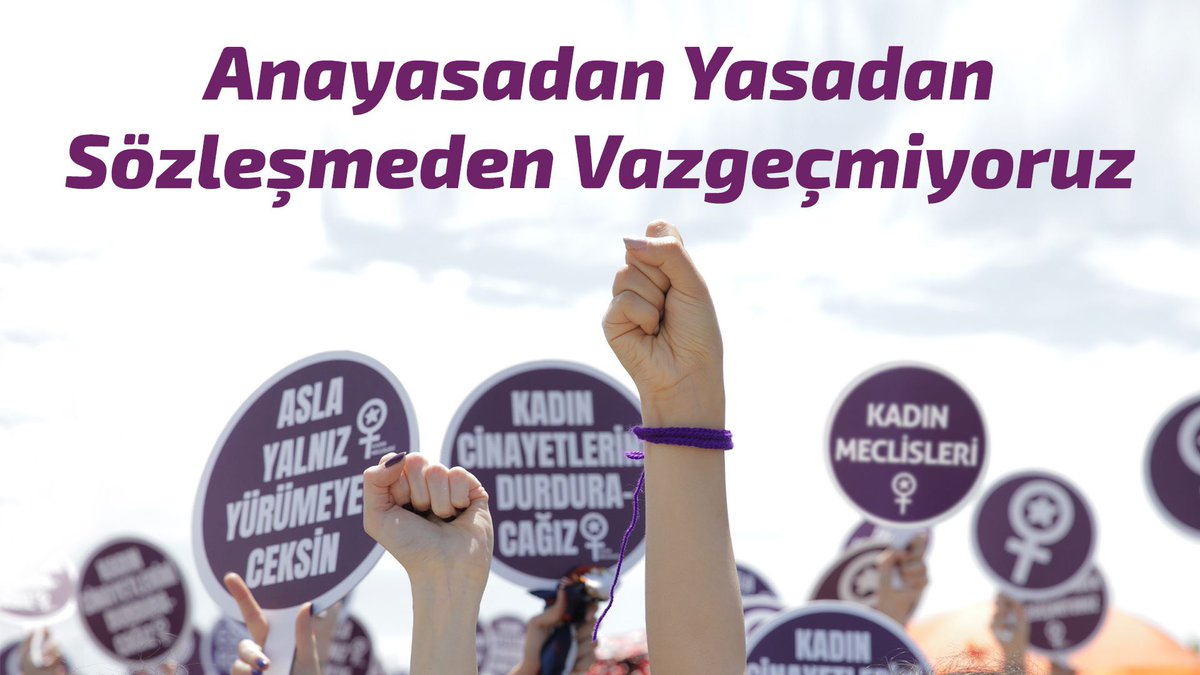 1 Temmuz son değil, İstanbul Sözleşmesi’nden #Vazgeçmiyoruz