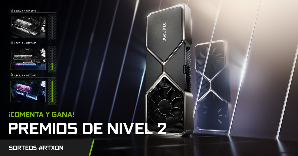🔓 NUEVOS PREMIOS DESBLOQUEADOS 🔓

El siguiente pack es una backplate de DOOM + GeForce RTX 3080.

¿Quieres tener la oportunidad de ganarla? Cuéntanos con el hashtag #RTXOn cuál fue la primera GPU con la que jugaste a un videojuego.