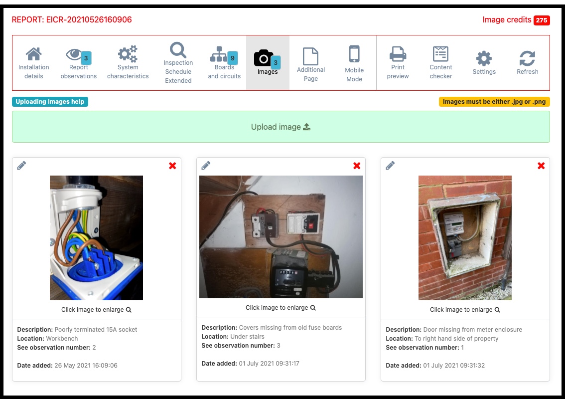 electraform's tweet photo. Did you know you can now upload images to all of the electraform certificate range - not just EICR's displaying what you found, but also certificates to demonstrate new work and how you left the installation. #coverYourself #betterReporting #newFeature https://t.co/p8DXym51Hq