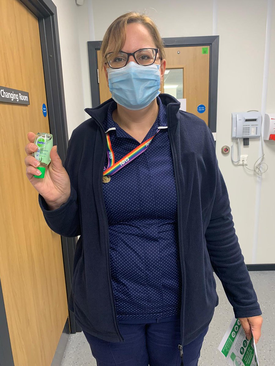 LandDHospital's tweet image. Thank you to @TheWorkPerk for supplying staff at the L&amp;amp;D with bottles of @Dettol_UK hand gel!

Clean hands save lives and reduces the spread of bacteria.

#TheWorkPerk