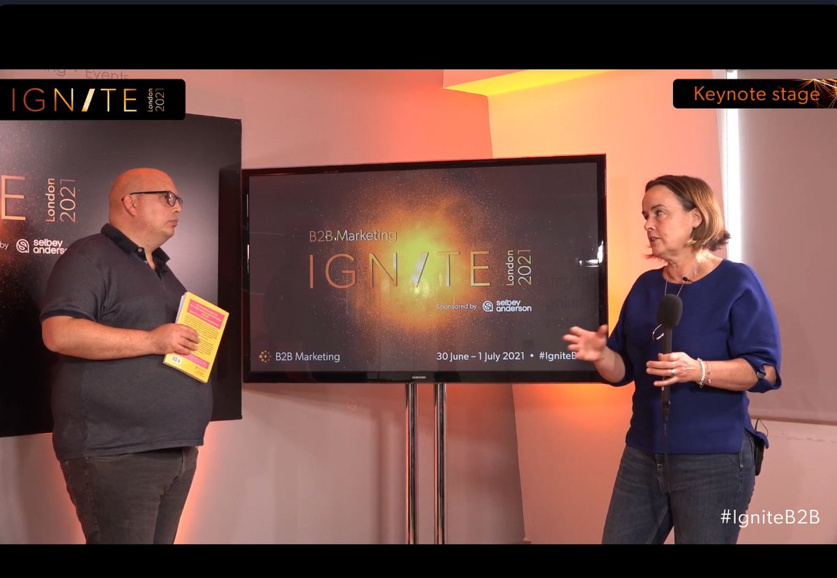 Wow.... POWERFUL, being brave as a marketer is going to work everyday with the intention of being fired for doing the right thing. #backyourself #igniteB2B <a href="/MarkChoueke/">Mark Choueke</a>