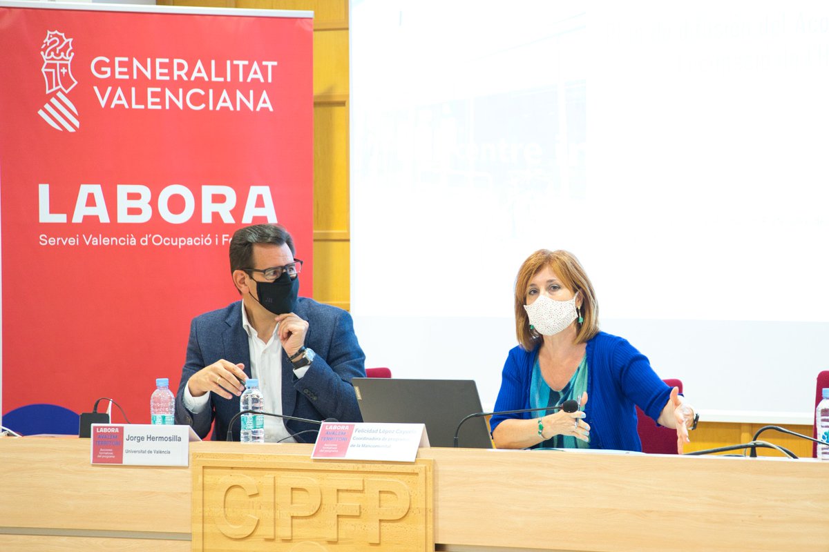 GVAlabora's tweet photo. 🤵🏻♀️Les jornades formatives per a tècnics del programa #Avalem Territori de #Labora, són un èxit
👉En aquesta sessió van parlar de la comunicació en les xarxes socials, clau per a arribar a la ciutadania i donar a conéixer els programes i avantatges
✅Treballem per tu
#SomLabora https://t.co/7dcvqyshU1
