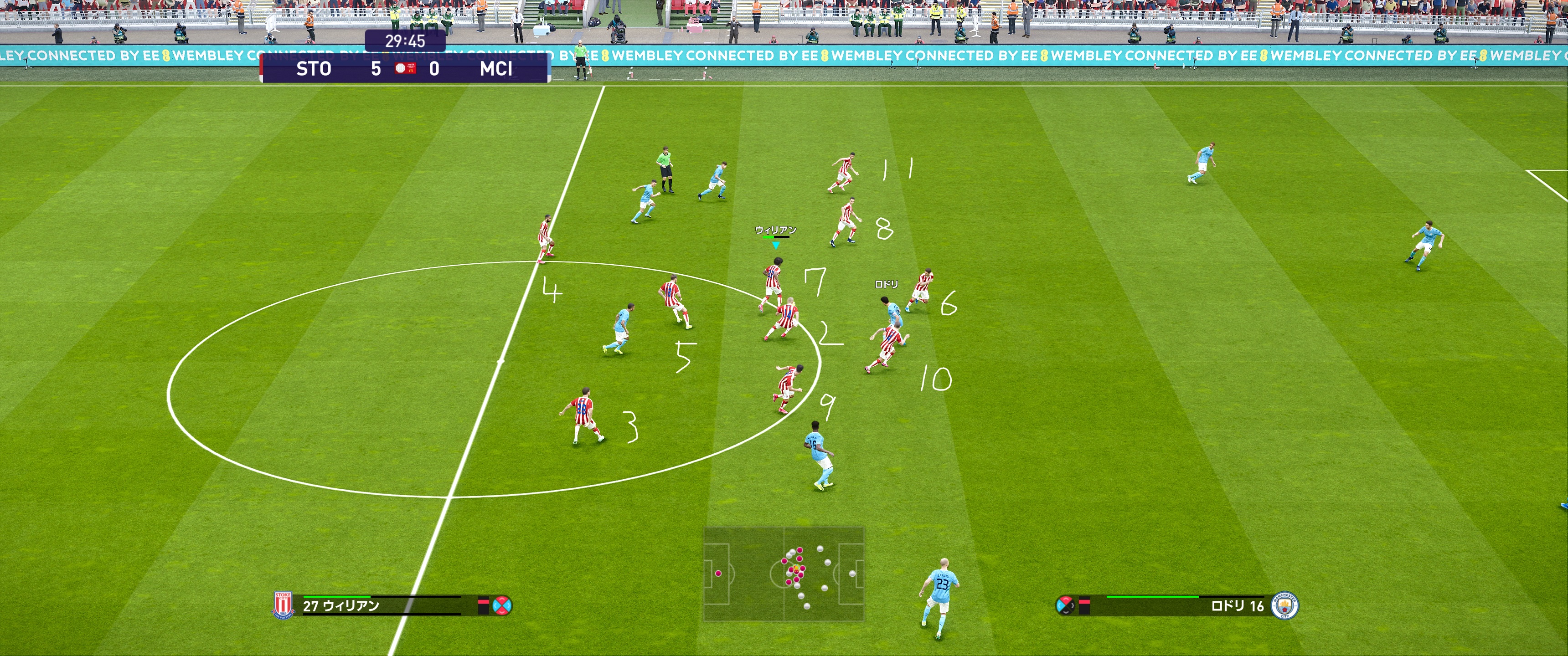 Isashi Che Ma Wei Matsui ウイイレ21のmlシーズン9 Faコミュニティ シールド丨ストークシティ 18 0 マンチェスター シティ丨ピッチノート丨戦術画像メモ 02 T Co gelagnl6 Twitter