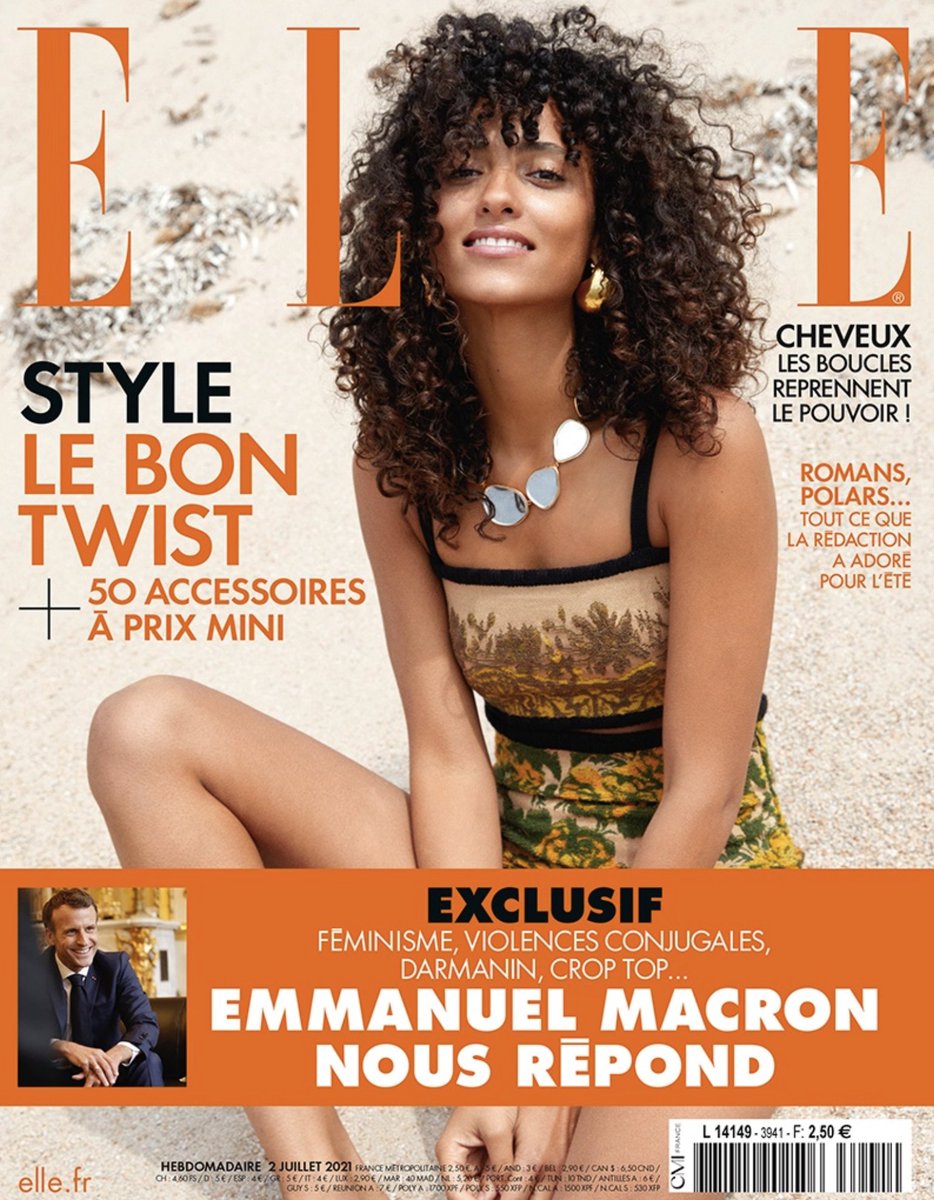Découvrez l'interview exclusive d'#EmmanuelMacron par le #ELLE, à retrouver sur le site ou dans le numéro de cette semaine : Féminicides, Egalité, première dame, crop top : le #président répond : bit.ly/3h5sIOS