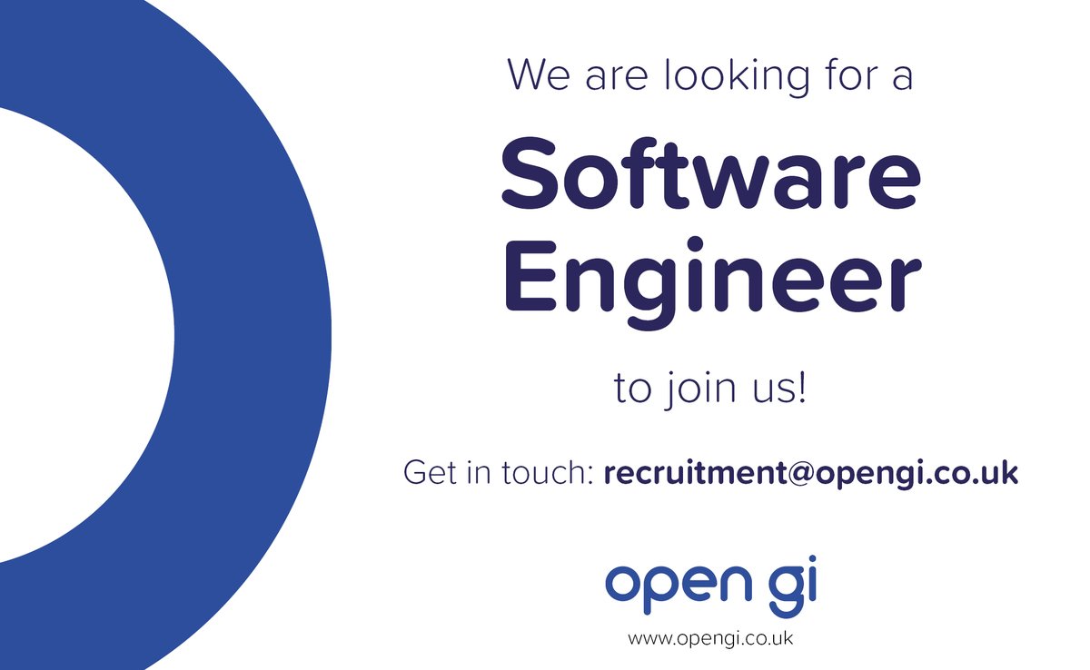 OpenGI_careers's tweet image. 📣Calling all software engineers! 📣

We are #hiring for our Winchester office.

For more info please visit: ow.ly/HkyW50FgWGp
#recruiting #technologyjob