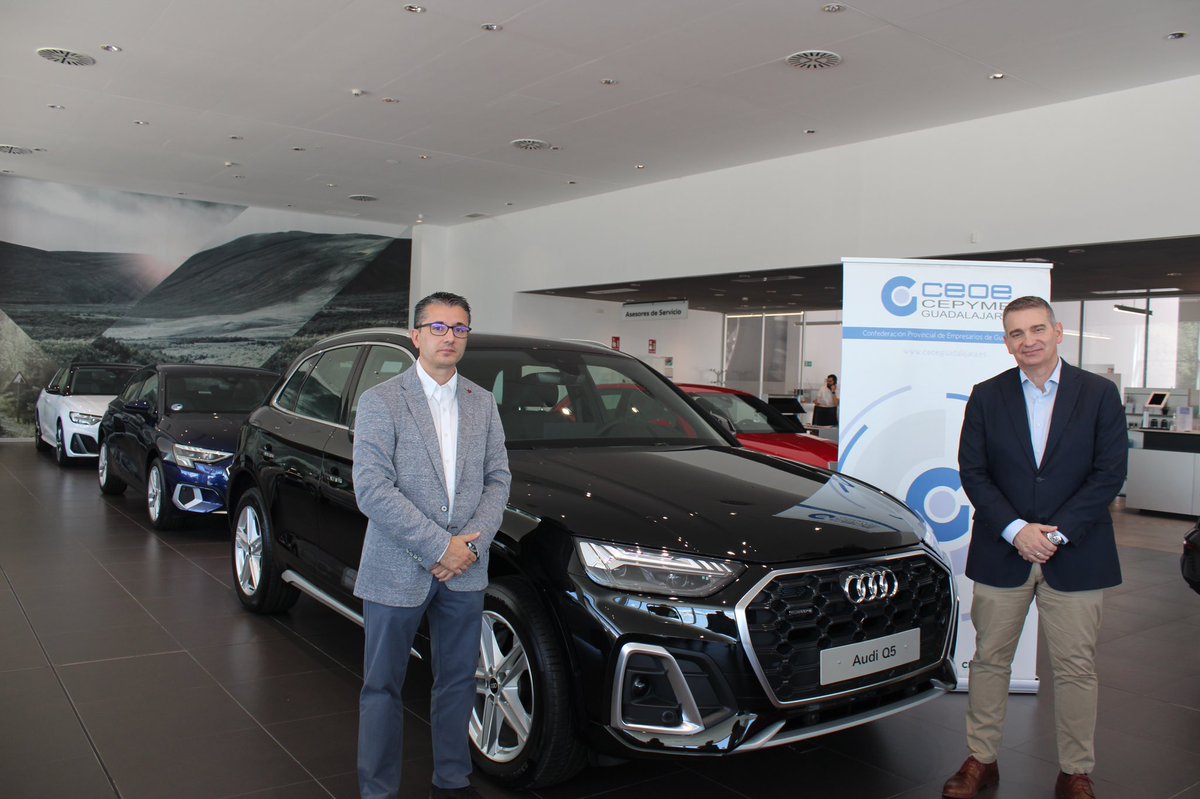 🔊🤝CEOE-CEPYME Guadalajara y Motorsan-Audi <a href="/MotorsanAudi/">Motorsan Audi</a> renuevan su convenio de colaboración.

🚙El concesionario ofrecerá, a través de su departamento de empresas, un servicio exclusivo a los socios de la patronal alcarreña.

📲ceoeguadalajara.es/noticia/ceoe-c…
